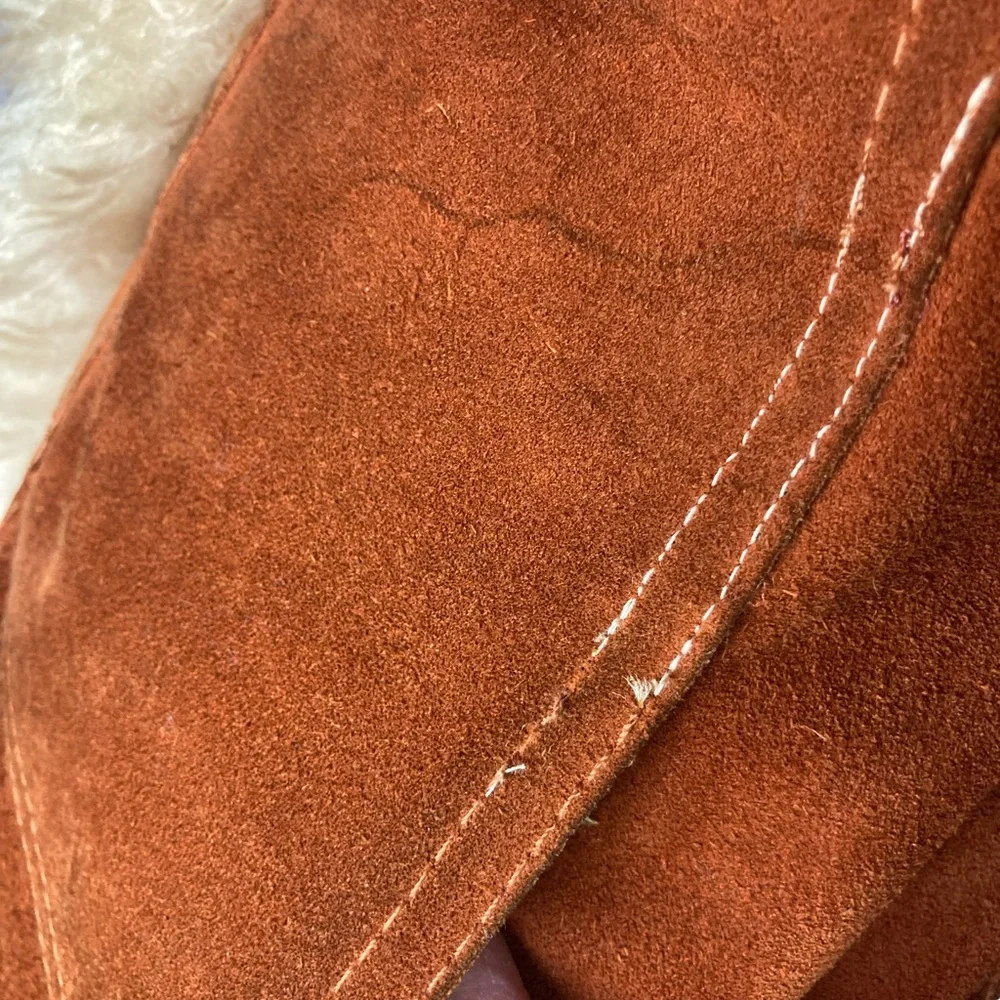 1960s / 1970s Gastown Suede and Shearling Penny Lane Coat - S/M - Picture 14 of 16